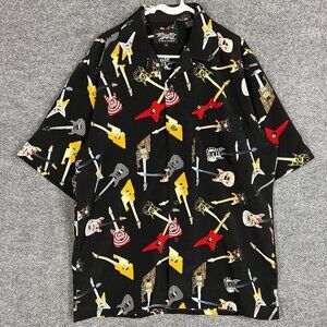 Dragonfly Shirt Heavy Metal Hard Rock Cafe Minneapolis Guitars All Over Print XL